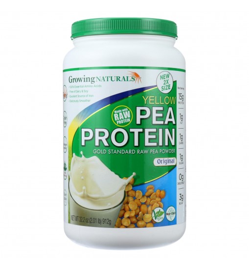 Growing Naturals Pea Protein Powder - Original Flavor - 32.2 oz