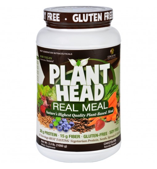 Genceutic Naturals Plant Head Real Meal - Chocolate - 2.3 lb