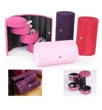 Color: Red - Jewel Roll for Travelers or Anyone - Your personal jewels neatly organized in easy to carry roller case