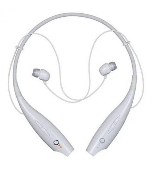 Color: White - Bluetooth Magnetic headphones with phone answer function