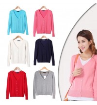 Color: Sky Blue,Size: Small - New Year Cardigans Long Sleeves Button Down Style