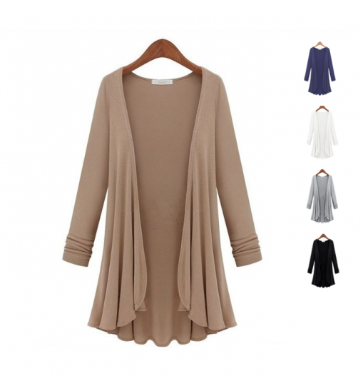 Color: Coffee Beans,Size: 2X-Large - Lux Drapes Classic Cardigans In 5 Colors