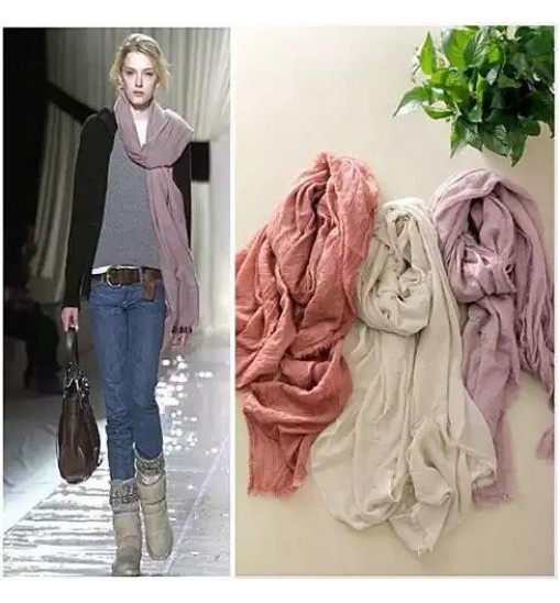 Color: B - Mauve - POETRY IN MOTION Modern Vintage Shawl Scarves