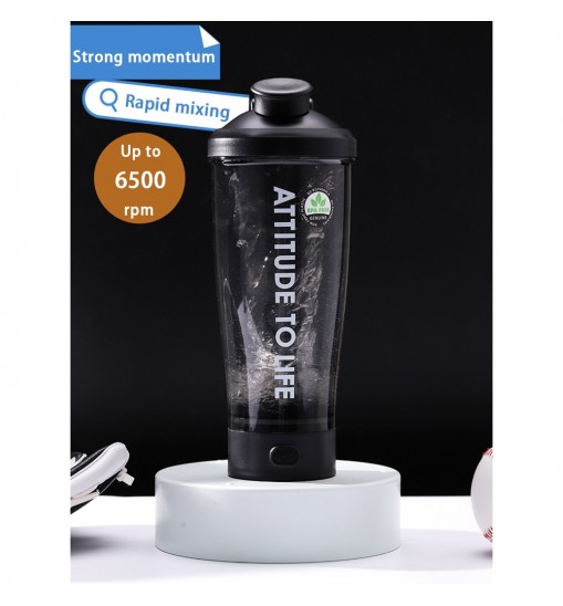 Automatic Vortex Mixer Portable Blender Leak-proof Electric Sports Fitness Shaker Cup Protein Shaker Black