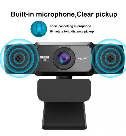 1080P HD Webcam with Mic Rotatable PC Desktop Web Camera Cam Mini Computer WebCamera Cam Video Recording Work 1080P camera + triangle bracket