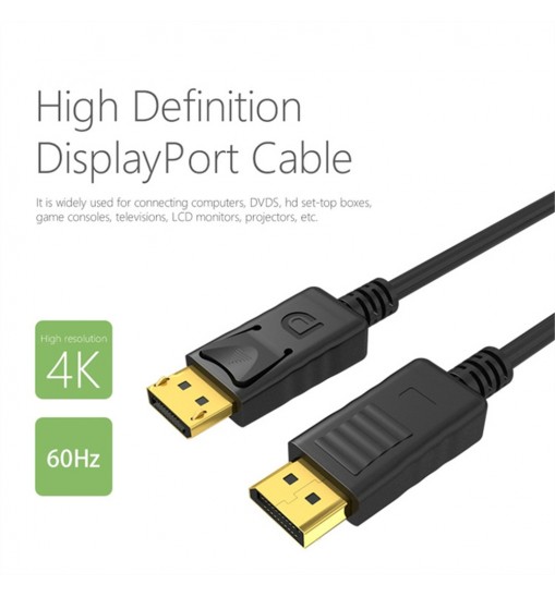 DP To HD Multimedia Interface Adapter Cable High Resolution 4K 60Hz Connector Adapter For Desktop Laptop Monitor Projector 1.8 meters