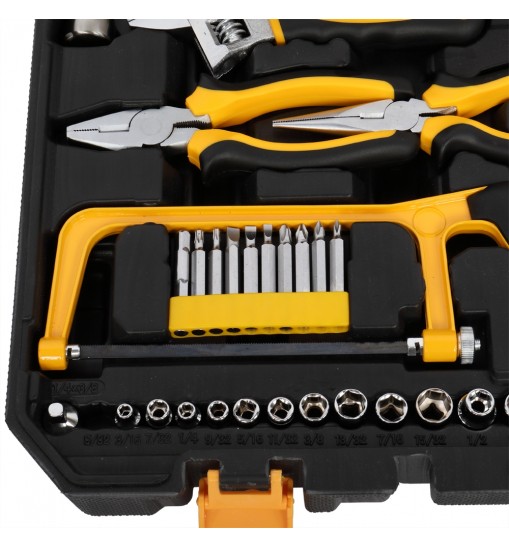 US 198pc Tool Set General Household Repair Hand Tool Kit with Toolbox Storage Case