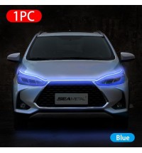 Color: Red 1set - Flexible Car LED Strip Light 180cm LED Daytime Running Light Strip Cuttable Hood Lamp Waterproof 12V DRL Car Styling Accessories