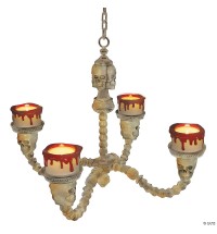 Lighted chandelier-bone