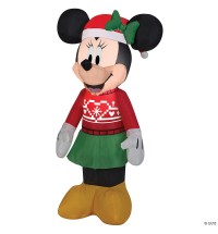 Minnie mouse in ugly sweater airblown