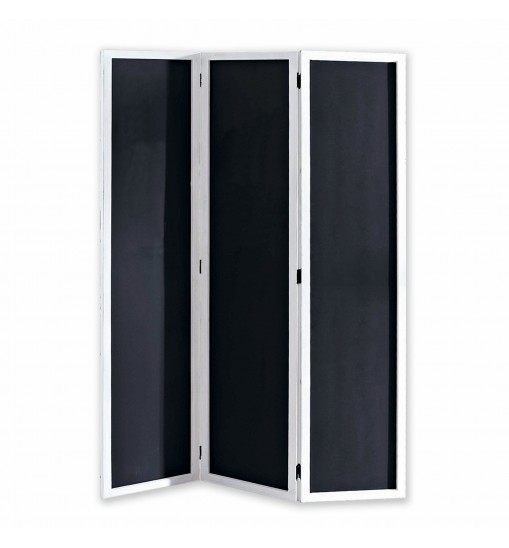 47 X 1.5 X 67 Black And White Wood Chalkboard - Screen