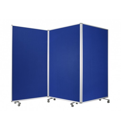 106 X 1 X 71 Blue Metal And Fabric - Screen