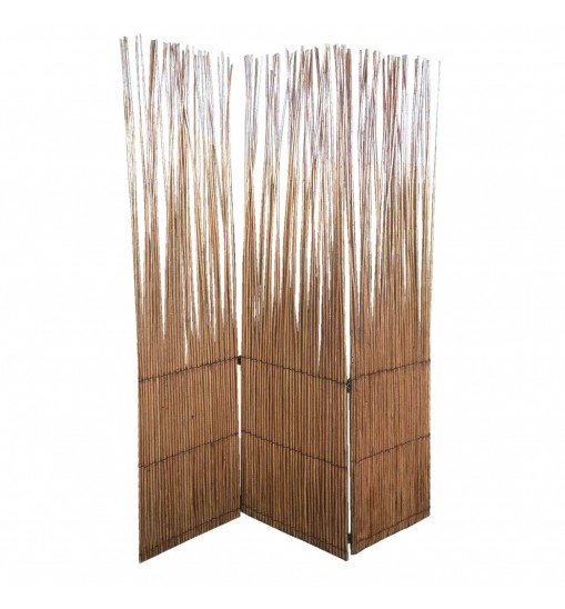 Three Panel Natural Willow Room Divider Screen