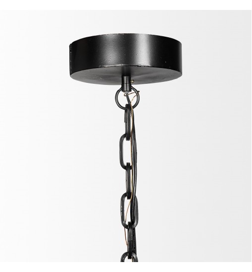 Industrial Black Metal Hanging Pendant Light