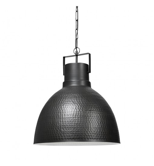 Hammered Gray Metal Pendant Hanging Light