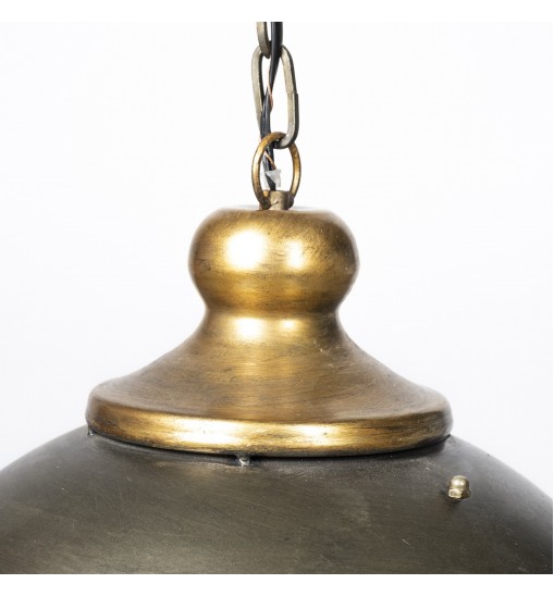 Rustic Gold Ton Metal Dome Hanging Light