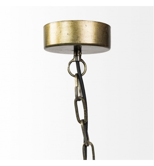 Metallic Woven Hanging Pendant Light