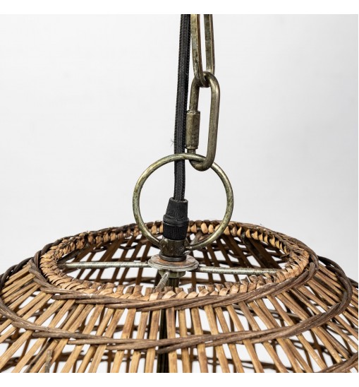 Metallic Woven Hanging Pendant Light