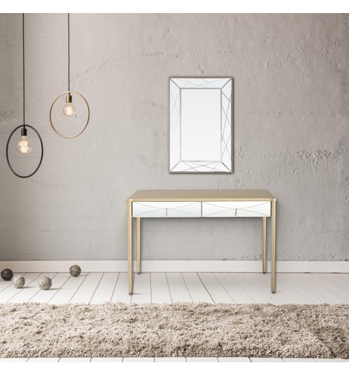 Champagne Finish Console Table