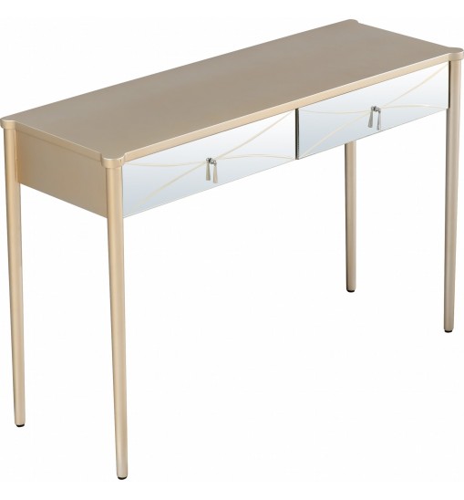 Champagne Finish Console Table