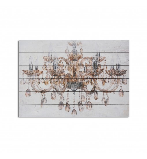 Luxurious Vintage Chandelier Unframed Graphic Wall Art