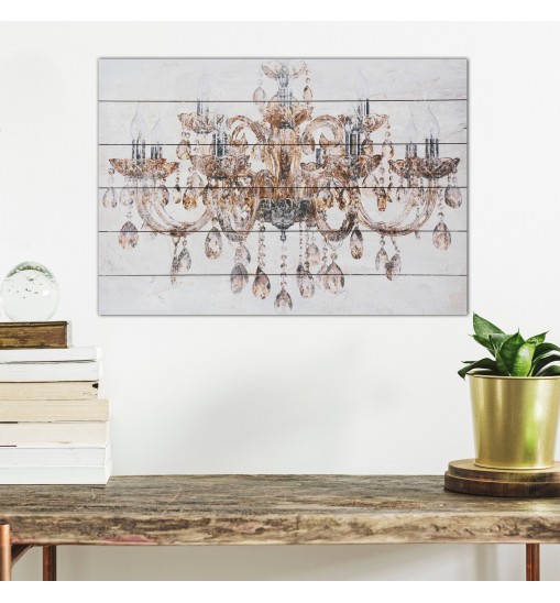 Luxurious Vintage Chandelier Unframed Graphic Wall Art