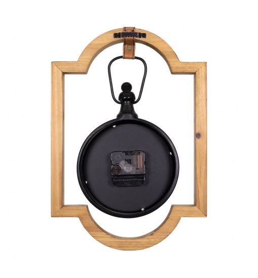 Wooden Frame Hanging Wall Clock