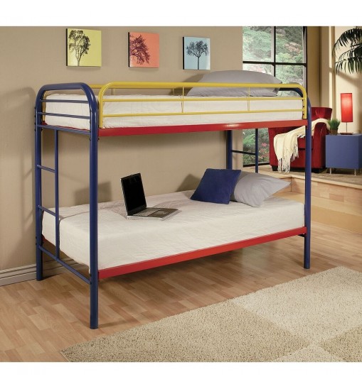 Colorful Twin Over Twin Bunk Bed