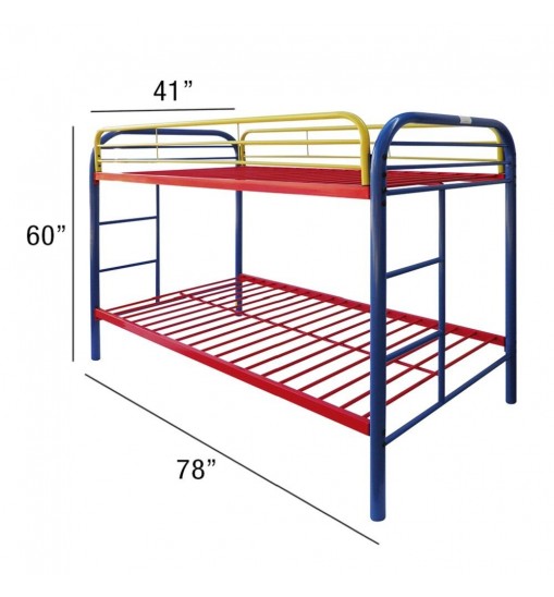 Colorful Twin Over Twin Bunk Bed