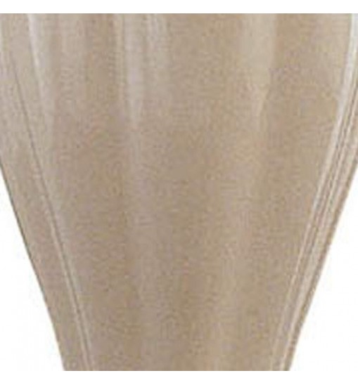 27" Beige Ceramic Bedside Table Lamp With Off-White Shade