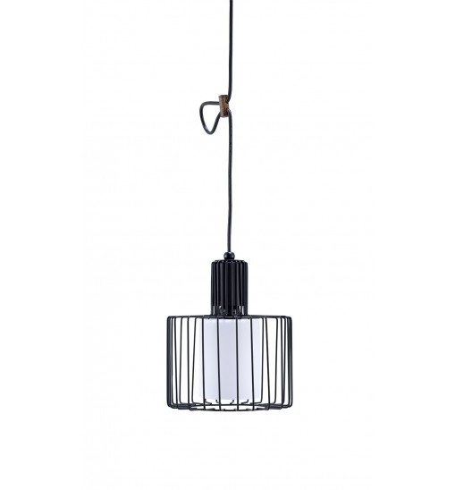 Black Metal Cage Hanging Light