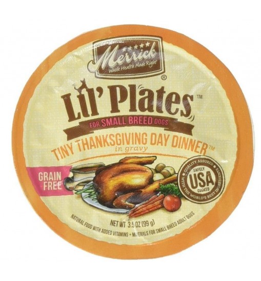 Merrick Lil Plates Grain Free Tiny Thanksgiving Day Diner