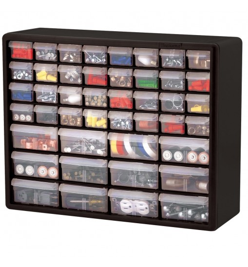 Hardware Craft Fishing Garage Storage Cabinet in Black with Drawers