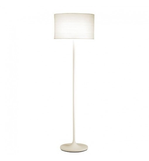 Modern Floor Lamp with White Paper Drum Shade