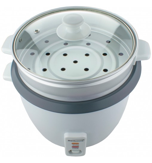 Brentwood Appliances TS-380S Rice Cooker with Steamer (10 Cups, 700 Watts)