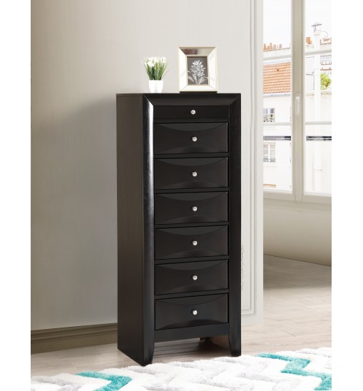 Glory Furniture Marilla G1500-LC 7 Drawer Lingerie Chest , Black