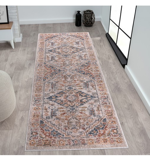 Jasmine Vintage Medallion Woven Area Rug