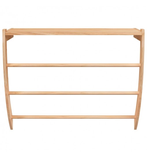 Towel Rack 23.6"x10"x19.3" Solid Wood Walnut