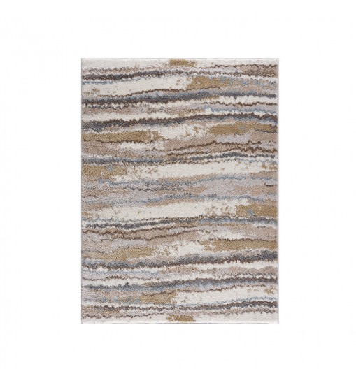 Riley Watercolor Abstract Stripe Woven Area Rug