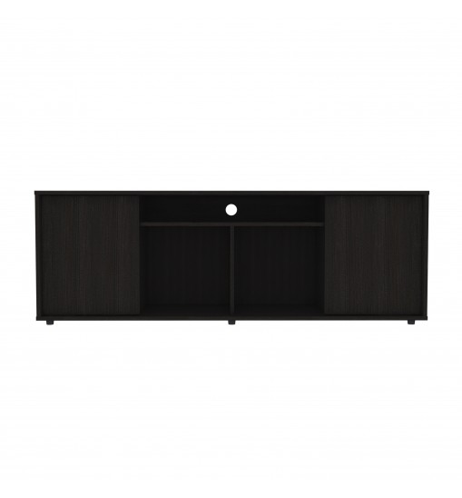 Falmouth Rectangle 3-Shelf TV Stand Black Wengue