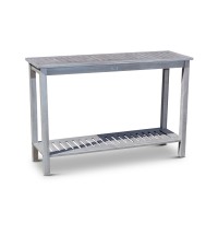 Eucalyptus Console Table, Silver Gray