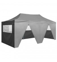 Professional Folding Party Tent with 4 Sidewalls 9.8'x19.7' Steel Anthracite
