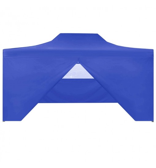 Professional Folding Party Tent with 4 Sidewalls 9.8'x13.1' Steel Blue