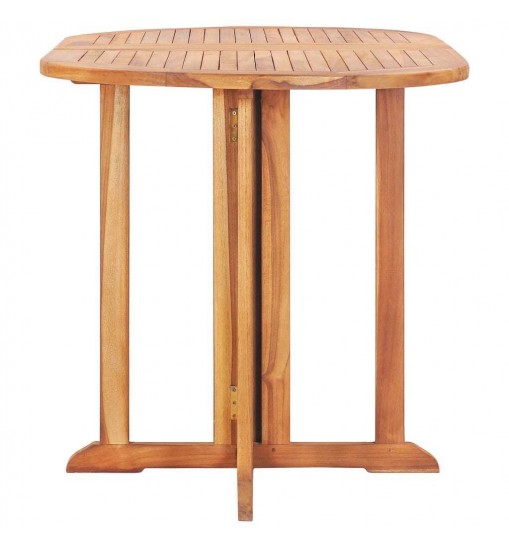 Folding Butterfly Patio Table 47.2"x27.6"x29.5" Solid Teak Wood