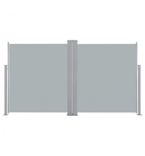 Patio Retractable Double Side Awning 66.9"x236.2" Anthracite