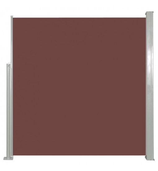 Retractable Side Awning 55.1"x118.1" Brown