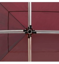 Professional Folding Party Tent with Walls Aluminum 19.7'x9.8' Wine Red