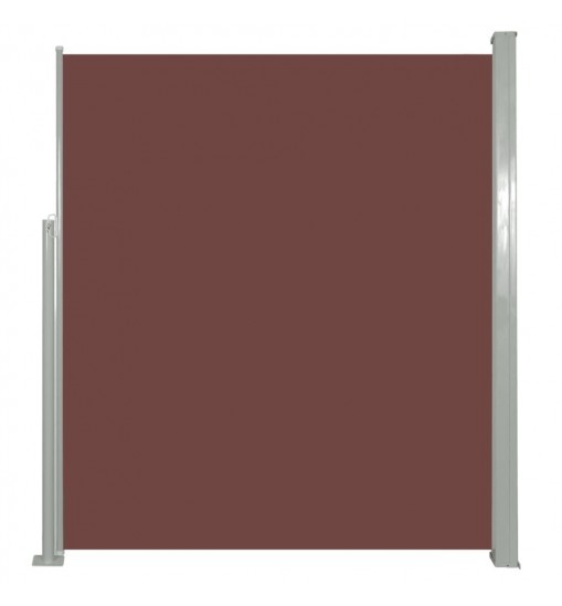 Retractable Side Awning 63"x196.9" Brown