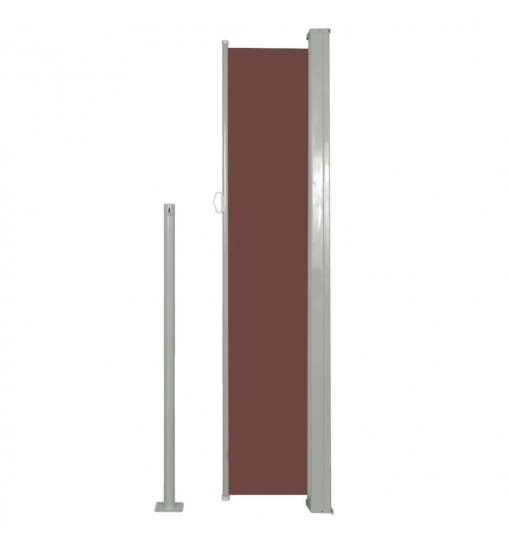 Retractable Side Awning 63"x196.9" Brown