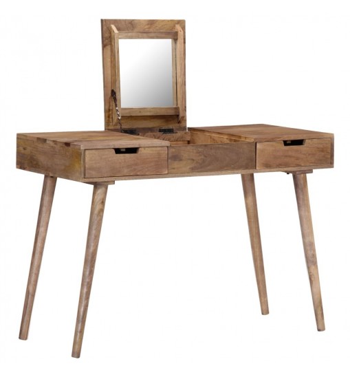 Dressing Table 44"x17.7"x29.9" Solid Mango Wood